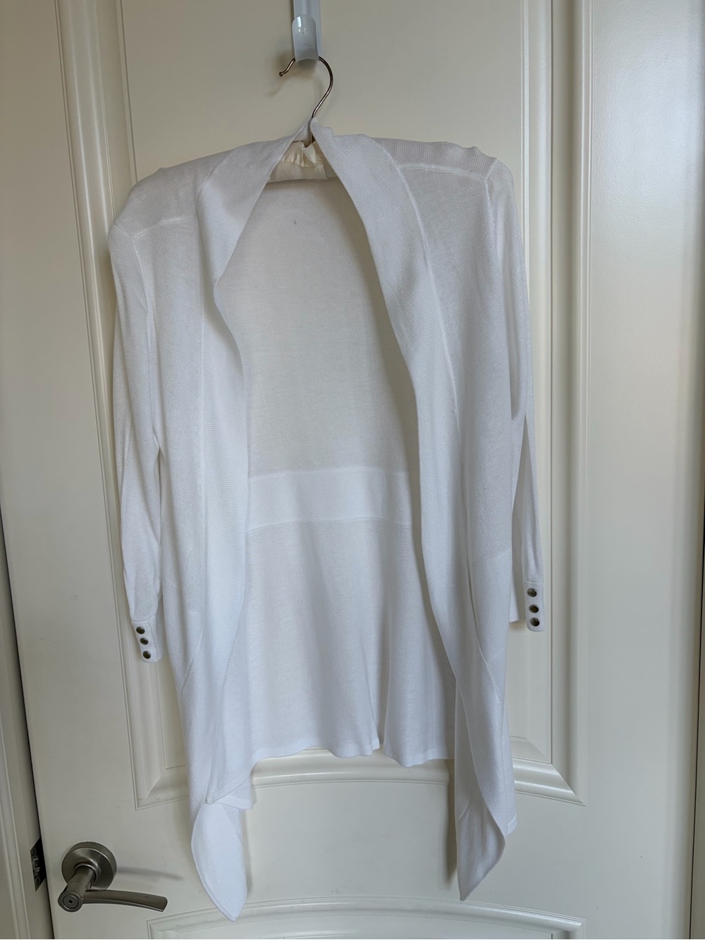 Premise White Open Front Cardigan Sweater – Lightweight & Flowy